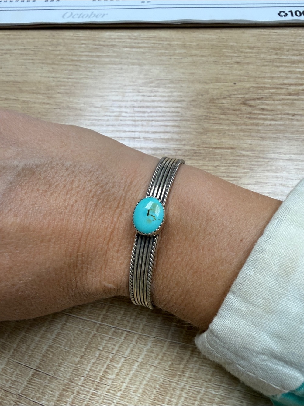 Vintage Navajo Turquoise Cuff Bracelet